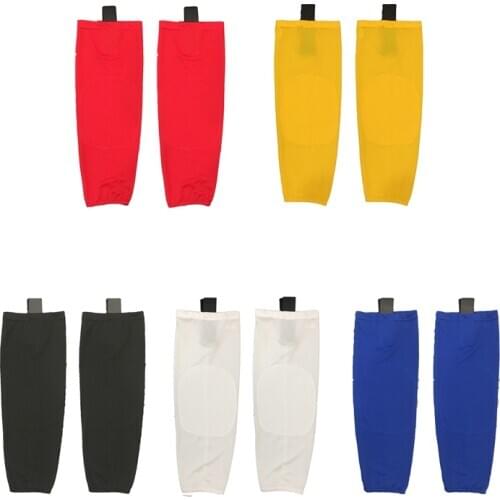 COLDOUTDOOR 100% Polyester Ice Hockey Training Sport Socks Shin Guards