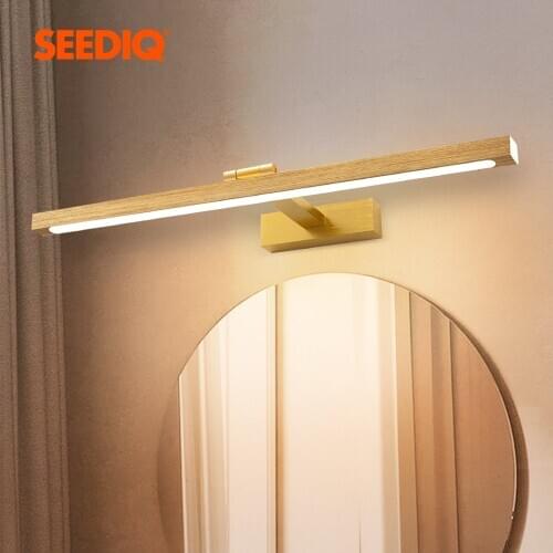 Led Wall Lamp For Bathroom Brushed Aluminum Mirror Wall Lighting Vanity Lamps Modern Led Wall Light Fixture Indoor Wall Lamps