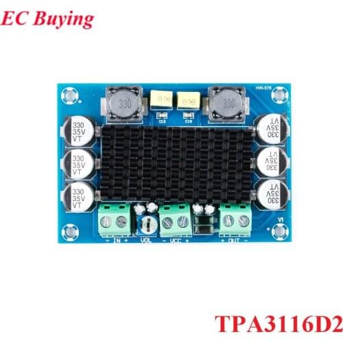 TPA3116D2 Mono Amplifier Board 100W DC 12V-26V TPA3116 High Power Audio Digital AMP Module Sound Speaker Volume Control Board