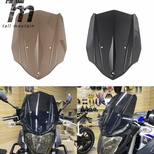 Moto Sport Touring Racing Windshield Windscreen Wind Deflector with Bracket for Yamaha MT 03 MT-03 MT03 2016 2017 2018 2019 New
