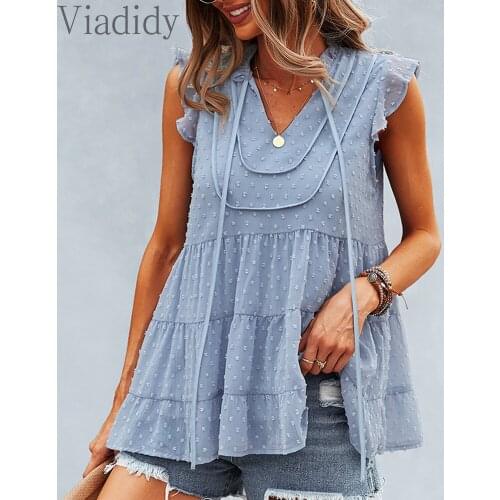Блузки без рукавов Viadidy China At AliExpress