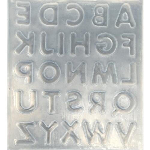 Capital English Letters Fondant Alphabet Letter Silicone Mold 3D Chocolate Mould Cake Decorating Tools C014