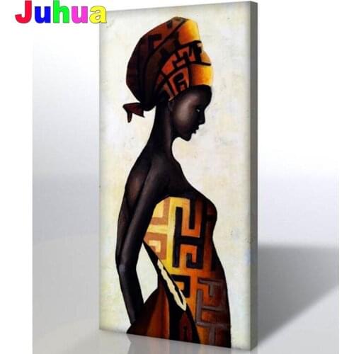 5d Diy Diamond Painting Africa Black Woman diamond mosaic full square/Round drill Diamond Embroidery Portrait Girl