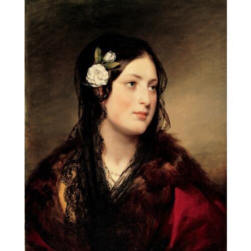 Free shipping classical court figure women portrait canvas prints oil painting printed on canvas wall art decoration pictures