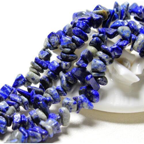 Wholesale Irregular Gravel Shape 5-8 mm Natural Lapis Lazuli Stone Beads For Jewelry Making DIY Bracelet Necklace Strand 34