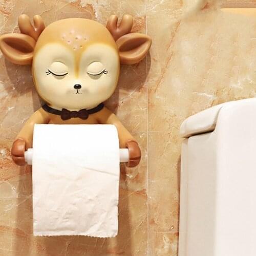 Sika deer rabbit Mount Toilet Paper Holder Bathroom Kitchen Roll Paper Accessory Tissue Towel Accessories Holders