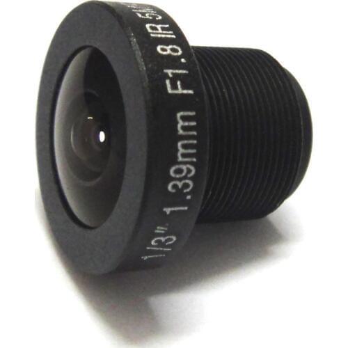HD 5MP 1.39mm 180 degrees 1/3" Panoramic CCTV lens Fisheye F2.0 for IP Camera