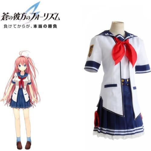 Asuka Kurashina Costume Aokana Four Rhythm Across the Blue School Uniforms Set Beyond The Sky Into The Firmament Cosplay