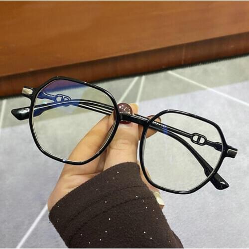 Round glasses transparent womens glasses Retro clear Computer fake glasses spectacle frame eye glasses frames for Women 2021