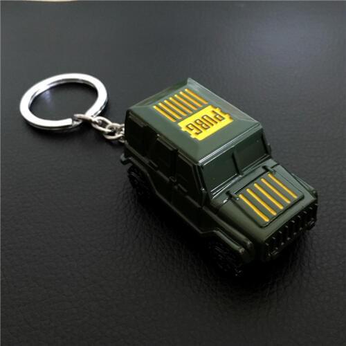 Hot Game PUBG Alloy Pickup Jeep Vehicle Wheel Scroll Keychain High Quality Key Ring Holder Of Game Lover Key Chain Gifts