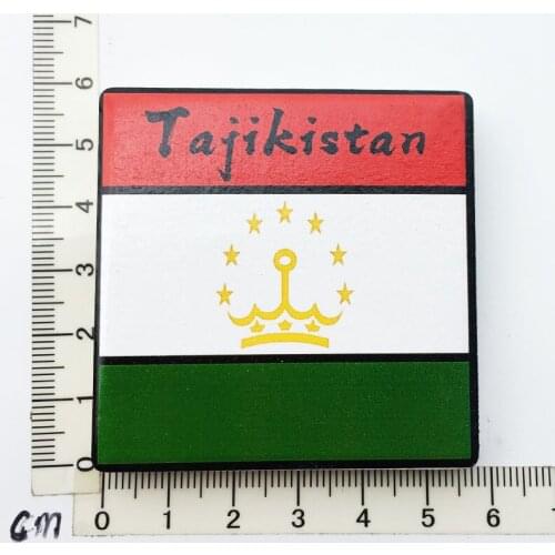 Tajikistan)Fridge Magnet,Creative Travel Commemorate Crafts 3D Ornaments Magnetism Resin Material Refrigerator Stickers