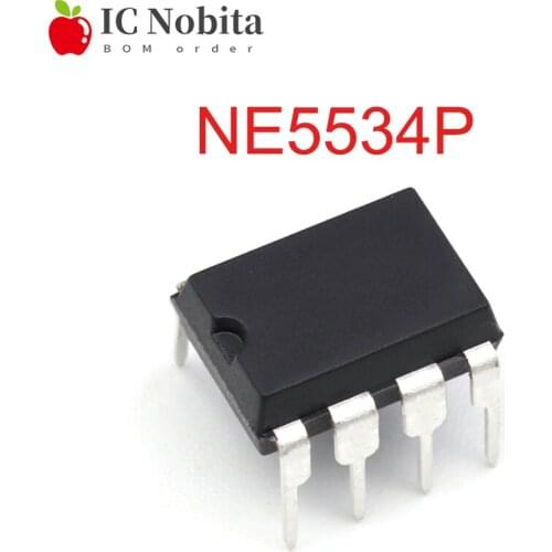 2PCS NE5534P DIP8 NE5534 DIP 5534P DIP-8 Single-channel High-efficiency Low-noise Operational Amplifier Chip IC New