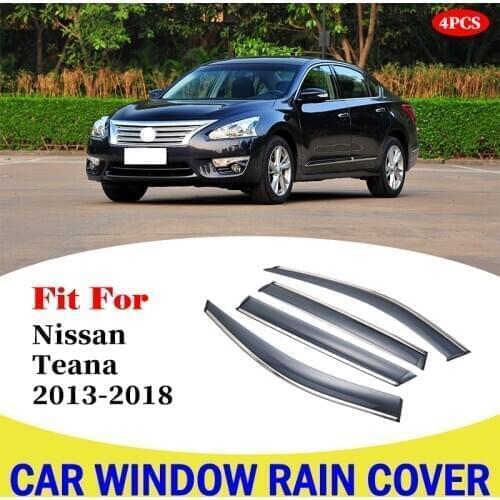 For Nissan Teana 2013-2018 Car Window Visor Wind Deflector Rain Sun Visor Shield Cover Awnings Shelters cover Car Accessory