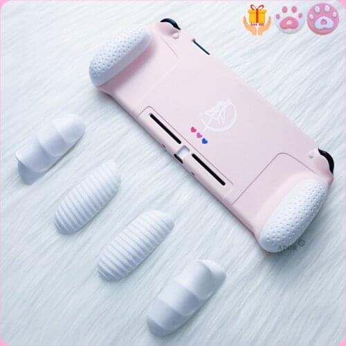 TPU Protection GripCase Cover Shell Handle with Replaceable Grips Case for Nintendos Switch NS JoyCon Console Accessories