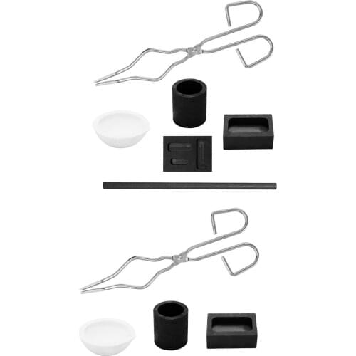 1Set Graphite Crucible Set Gold & Silver Metal Jewelry Making Tool Graphite