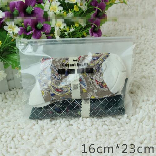 100pcs White Clear Self Seal Zipper Plastic Retail Packaging Poly Pouches Ziplock Zip Lock Bags Package Socks Store Supplies