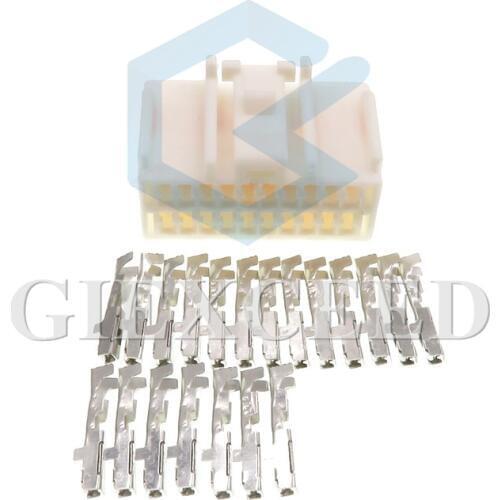 2 Sets 20 Pin 6098-1626 Automotive Connector Female Electric Auto Plug Cable Socket