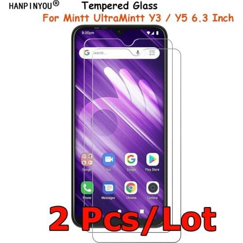 2 Pcs/Lot For Mintt UltraMintt Y3 / Y5 6.2" Tempered Glass Screen Protector Explosion-proof Protective Film Guard