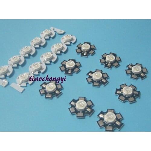 3W High Power UV ultraviolet 365nm-370nm LED Lamp Light 1pcs 10 20 50 100pcs