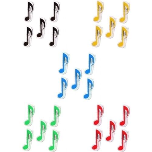 5 Kits Plastic Music Clips Musical Note Piano Guitar Book Page Paper Clips