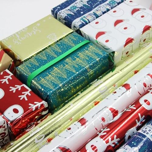 50x70cm 1PC Christmas Gift Decor Paper DIY Gift Box Wrapping Paper Materials