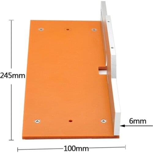 1 Set Aluminum Router Table Insert Plate Trimming Machine Flap for Woodworking Bench Router Table Plate