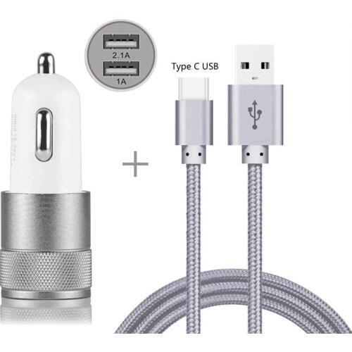 Type-C Car Charger Adapter For Vernee Apollo 2/Active/Mars Pro/Apollo X Umidigi F1 One Max Z2 A1 S3 S2 Z1 Pro Type-C Cable