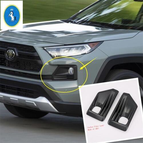 Auto Accessory Front Fog Lights Foglight Lamp Frame Cover Trim Fit For TOYOTA RAV4 RAV 4 Adventure XA50 2019 2020 2021