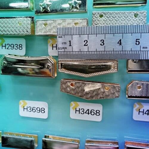 Handbag Strap decoration end clips by screws,Gold End Clips Stopper Screws Handbag Strap