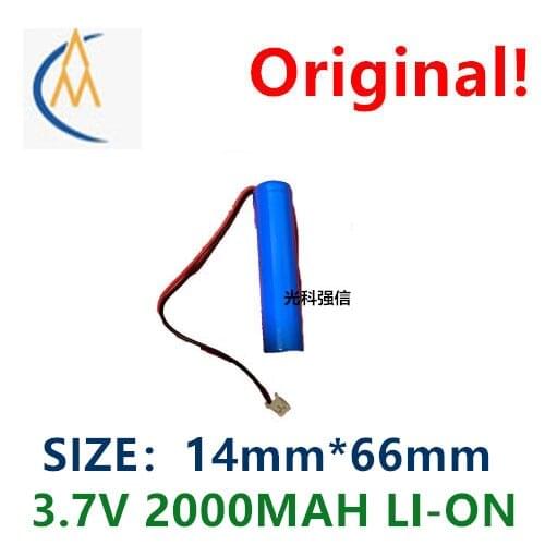Brand new genuine 3.7V polymer lithium rechargeable battery 14650 2000mAh flashlight with thread toy aircraft model 2.0 plug