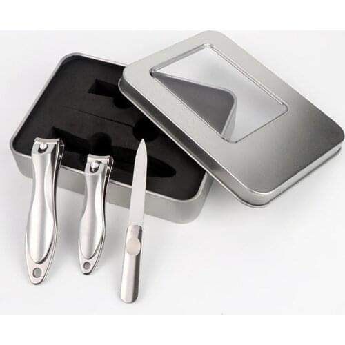 Nail Clippers 3pcs Sharp Sturdy Nail Clippers Professional Ultra Wide Jaw Opening Nail Cutters With File For Finger And Toe Nail