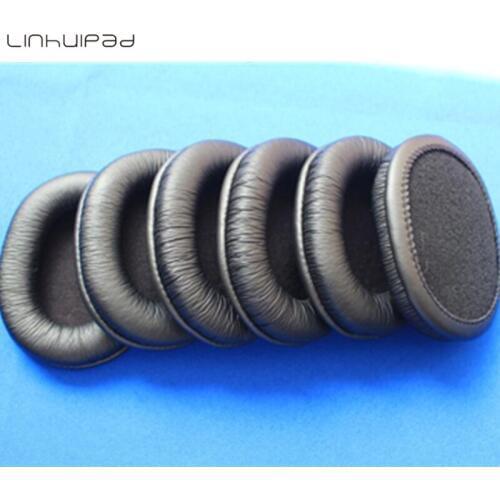 Linhuipad 4 pack of Replacement Leather Ear Pads Ear Cushions Durable Sponge earpads fit on SONY MDR-7506, V6, CD900ST