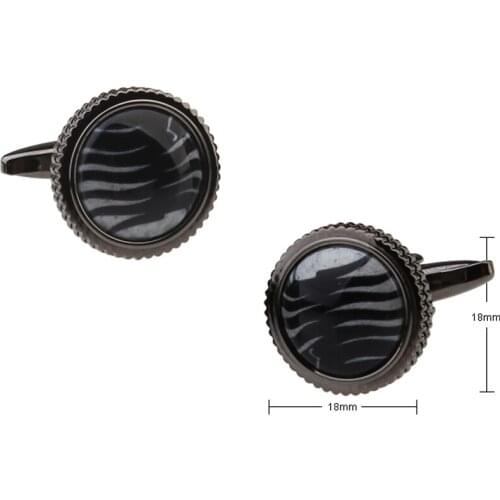 Metal Cufflinks Mans Jewelry French cuff shirt Button business cuff link color Black 5pairs per lot