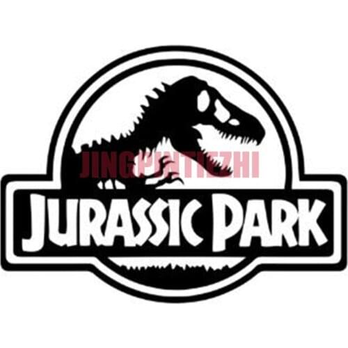 Trendy Black/Silver Cool Dinosaur Jurassic Park Car Stickers on The Cars Vinyl Motorcycle Car-Styling Decor Accessories 20CM