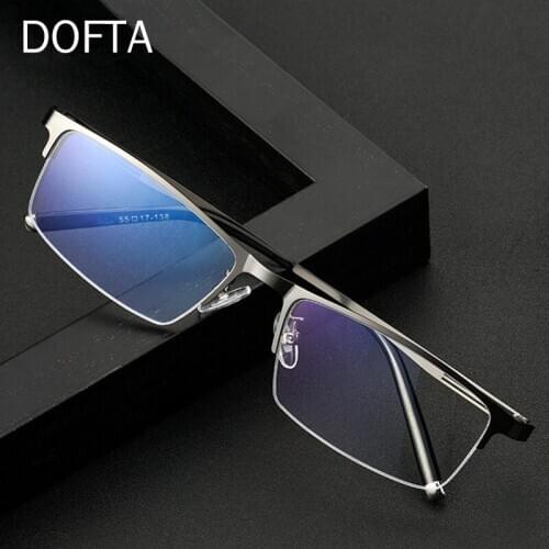 DOFTA Optical Eyeglasses Frame For Men Alloy Half Frame Prescription Myopia Eyewear Male Spectacles Frame 5307