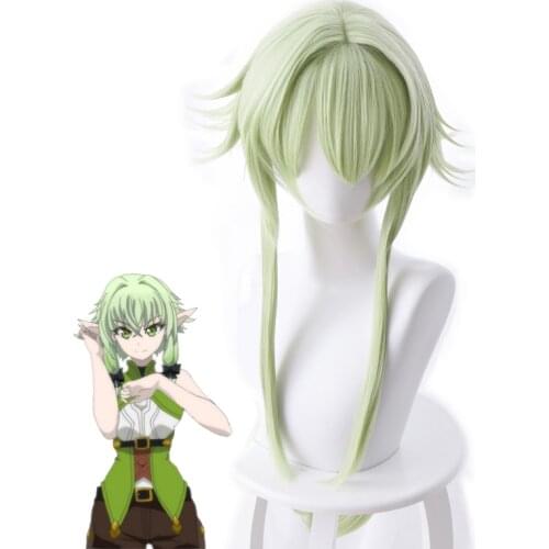 Anime Goblin Slayer High Elf Archer Yousei Yunde Long Wig Cosplay Costume Women Heat Resistant Synthetic Hair Wigs + Wig Cap