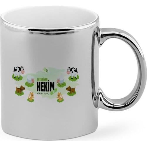 Personalized Professional Veterinarian Chrome Mug Cup-4