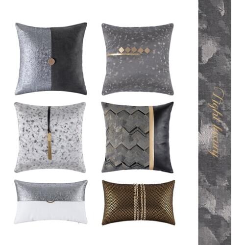 Polyester Cotton Vintage Porcelain American Style Cushion Cover Decorative Sofa Throw Pillow Car Chair Home Decor Pillow Case