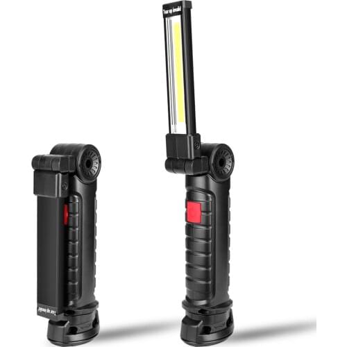 LED Flashlight Magnetic Portable 5 Modes COB Torch Light Magnetic Inspection Lamp Working Lamp Tent For Outdoor Camping Hiking