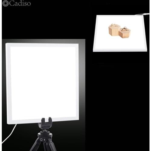 Puluz 22.5 LED Photography Shadowless Bottom Light Lamp Panel Pad Photo Studio Softbox Bottom Light for Lightboxs Phone Shooting