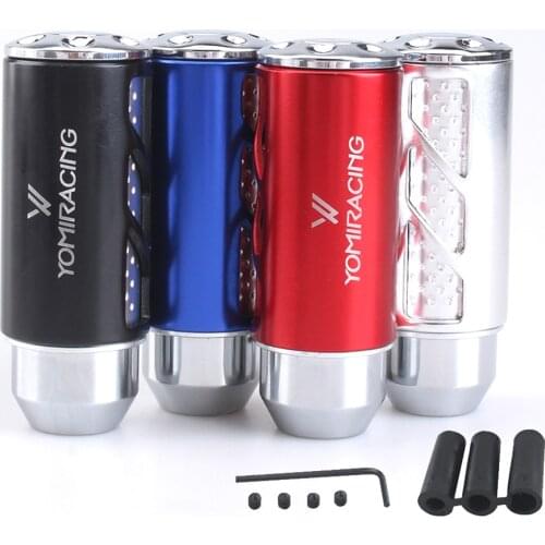 YOMI Universal Aluminum Alloy Gear Shift Knob Gearshift Shifter Stick Lever Headball MT Pen POMO ARM MOMO for TOYOTA
