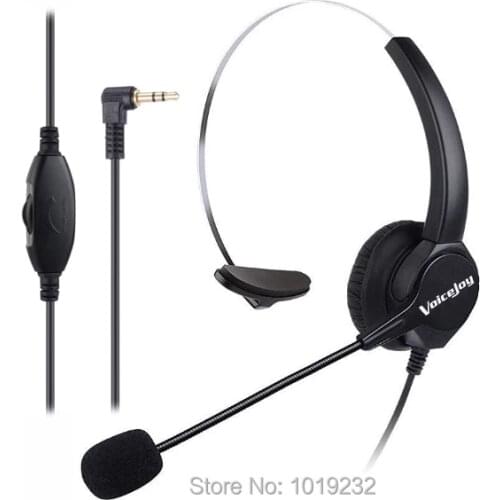 2.5mm Plug office headset Anti-noise Headphones with 2.5mm plug for Cisco Linksys SPA501G SPA502G SPA504G 525G SPA921 GIGASET