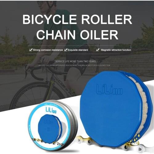 Reusable Bicycle Wool Chain Oiler Lubricator Washable Bike Chain Roller Cleaner Cycling Accessories Repair Tools