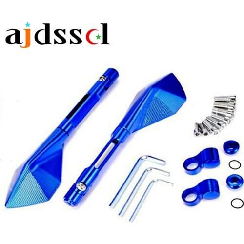 Universal ALL-CNC Motorcycle/Scooter Side Rearview Mirror For Suzuki Beneli Ducati 795 Yamaha BWS PCX RSZ RS R1 R Honda MSX GSXR