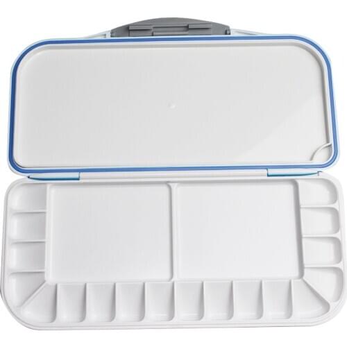 Watercolor Moisturizing Color Box Anti-Leakage Seal Moisturizing Sketch Paint Box 18 Grid Color