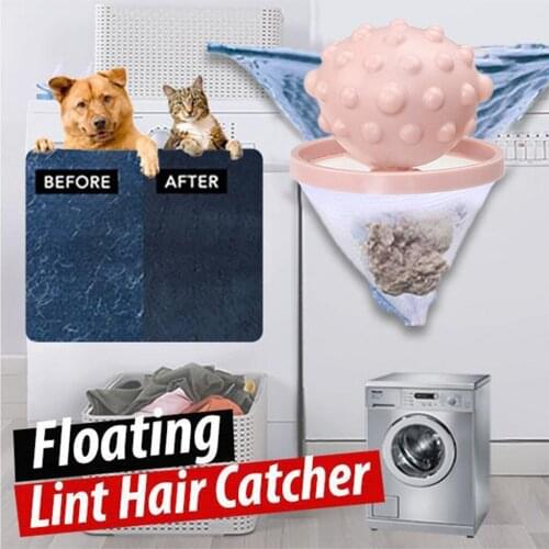 1pc Laundry Ball Anti-winding Floating Lint Hair Catcher Washing Machine Hair Ball Suction Hair Remover Washing Machine Tools