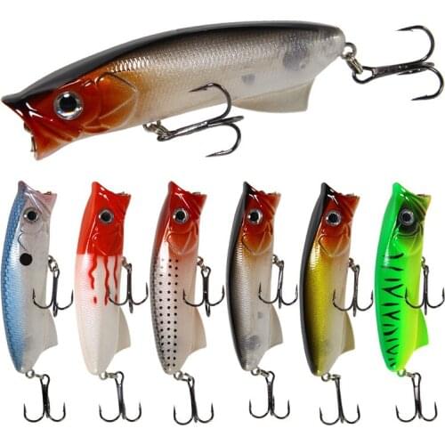 2021 New Lure Bait Wave Climbing Floating Water Lure 8Cm 12G Sea Fishing Freshwater Simulation Fake Bait Fishing Wobbler 3D Eyes