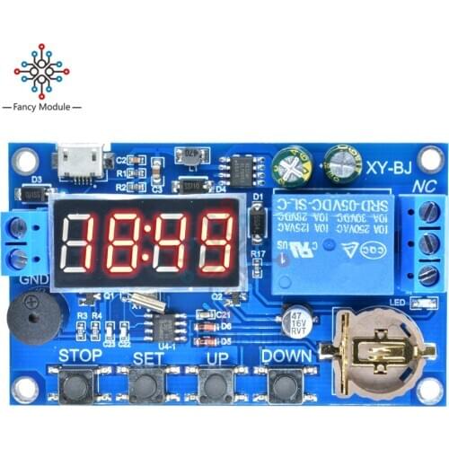 Diymore DC 5V Real Timing Delay Timer Switch Control Relay Module Clock Synchronization Multiple Mode