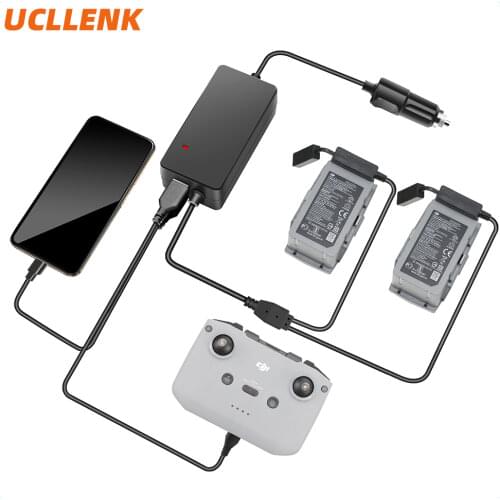 Battery Split Dual Electric Car Charger for Mavic Air 2 Car High Current Charger Outdoor for Mavic Air 2 Accessories