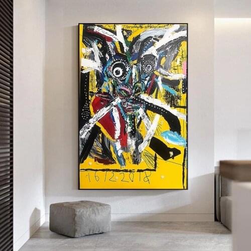 Graffiti colorful canvas painting Crazy love Wall Art Canvas Paintings Art Canvas Posters Prints Modern Decorative Wall Pictures